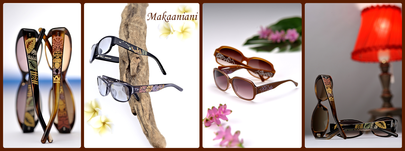 Makaaniani サングラス（専用の眼鏡ケース付）ALOHA