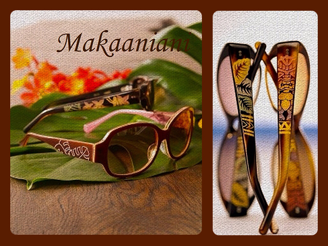 Makaaniani サングラス（専用の眼鏡ケース付）ALOHA